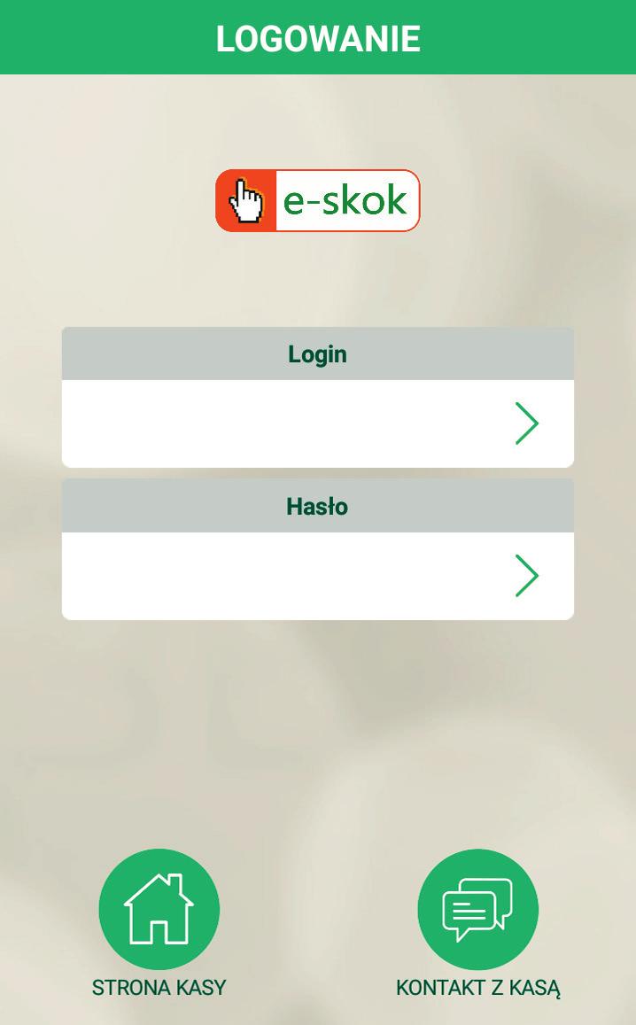3.2. Kolejne logowanie Krok Aplikacja mobilna 1 Uruchom Aplikację mobilną Kasa Stefczyka na swoim urządzeniu.