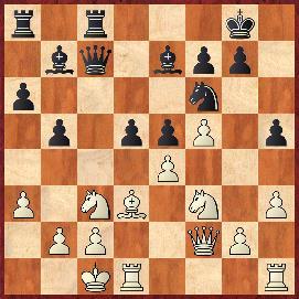 9.Obrona sycylijska [B98] Belliard (Dominikana) 2200 IM Ojanen (Finlandia) 2300 1.e4 c5 2.Sf3 d6 3.d4 cd4 4.Sd4 Sf6 5.Sc3 a6 6.Gg5 e6 7.f4 Ge7 8.Hf3 Sbd7 9.0 0 0 h6 10.Hh3 Hc7 11.f5 e5 12.Gf6 Sf6 13.