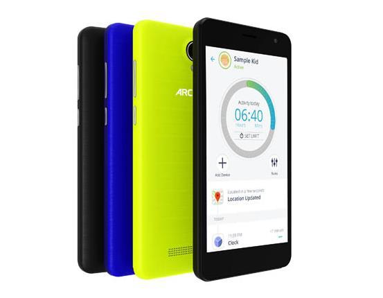ARCHOS Junior Phone Podzespoły i wymiary: CPU: 4 rdzenie, taktowanie 1.
