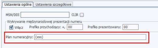 Uwaga Przy konfiguracji portów zewnętrznych VoIP dedykowanych dla