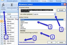 Do wykonania tego zadania użyjemy opisanych już w poprzednim tutorialu formuł logicznych. Przegląd wszystkich funkcji programu Excel można znaleźć na tej stronie. http://office.microsoft.