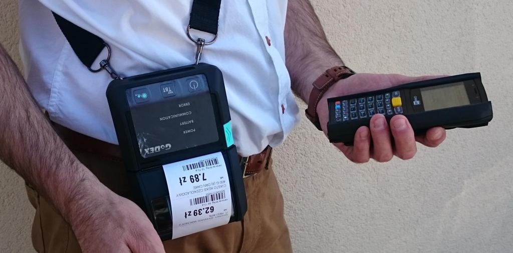 Mobilny system wydruku etykiet cenowych przy półce sklepowej EtDruk Skrócona