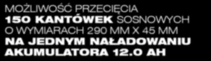 oczyszczanie miejsca cięcia przyspieszając pracę w drewnie 3000 SPM i długość skoku 32 mm pozwala na szybkie i łatwe cięcie w różnych materiałach 5 ustawień prędkości od 500 SPM do 3000 SPM pozwala