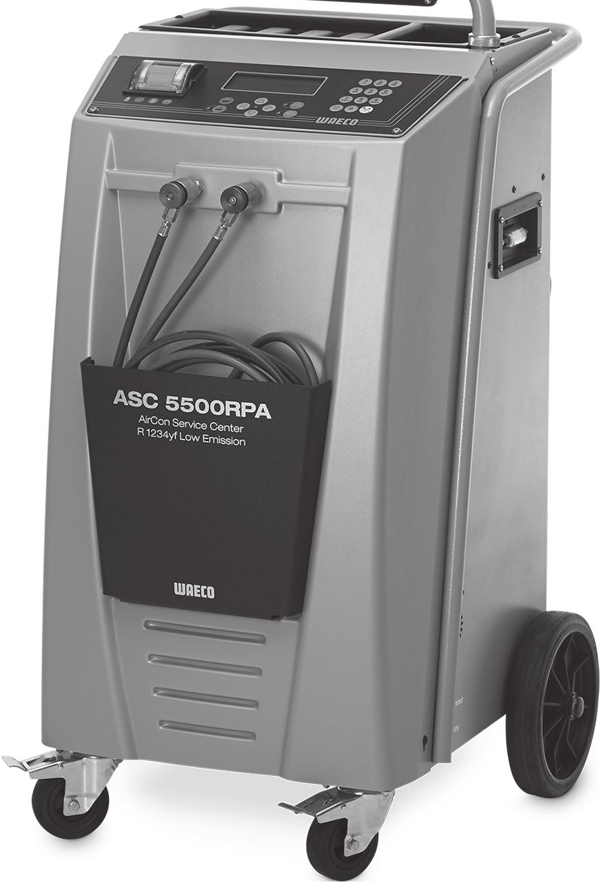 Prace serwisowe ASC5000 RPA/ASC5500 RPA 9.6 Wymiana oleju pompy próżniowej! OSTRZEŻENIE! Przed otwarciem obudowy należy wyłączyć urządzenie ASC i wyciągnąć wtyczkę sieciową. 1.