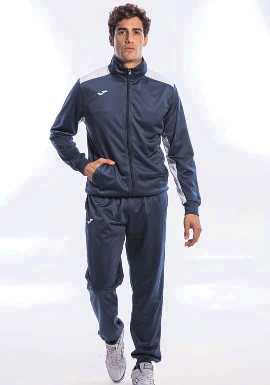 The jacket, with a central zipper, features pockets and ribbing at cuffs and lower hem for optimal fit.