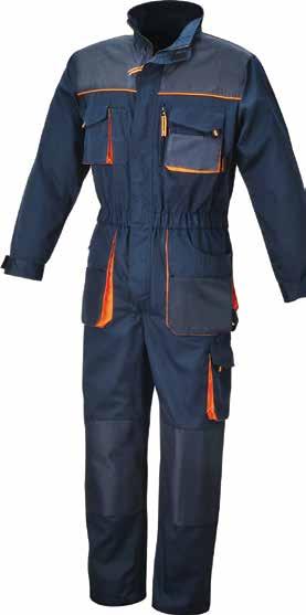 7875E 14 Kombinezony robocze, lekkie, materiał T/C, 180 g/m 2, z wstawkami Oxford, granatowe, XXXXL LIGHT 7870E Spodnie robocze, lekkie, materiał T/C, 180 g/m 2, z