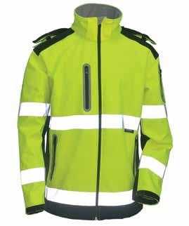 24 VWJK177 Kurtki Softshell ostrzegawcze o intensywnej widzialności, z kapturem, w dwóch kontrastowych kolorach: VWJK177ON fl uorescencyjnym pomarańczowym/granatowym VWJK177YN fl