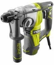 Wiercenie Wiercenie RPD1010-K 2-biegowa wiertarka udarowa o mocy 1010 W RSDS680-G Młotowiertarka SDS+ 680 W Regulacja prędkości obrotów zarówno w przód, jak i wstecz Kompaktowa i lekka, do łatwego