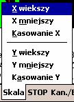 7.3.2.5 Menu przeglądu widma 7.3.2.5.1 Menu Strojenie Menu Stroj. ma następującą postać: Rys.