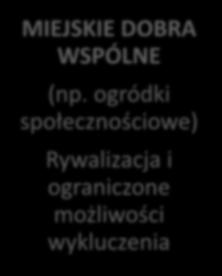 wykluczenia MIEJSKIE DOBRA WSPÓLNE (np.