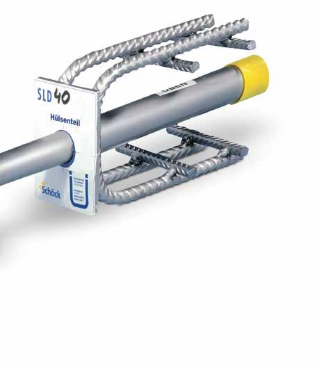 Zbrojenie Schöck Dorn Trzpień Schöck Dorn umożliwia łatwe i bezpieczne przenoszenie dużych sił poprzecznych w szczelinach dylatacyjnych konstrukcji.