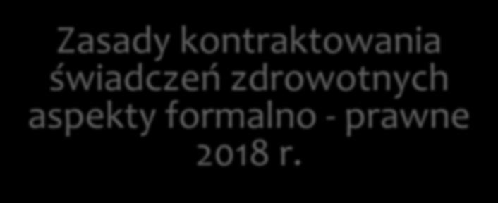Zasady kontraktowania