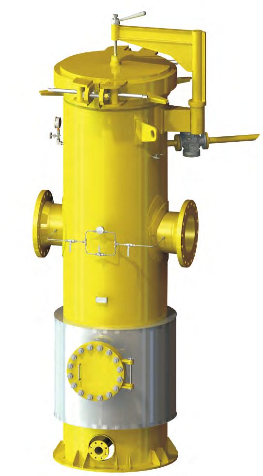 18 19 FS 641 filtroseparator pionowy FS 642 filtroseparator poziomy Dwustopniowy filtroseparator FS 641 - pierwszy etap separacji to osiowy cyklon lub wiązka multicyklon, drugi etap składa się z