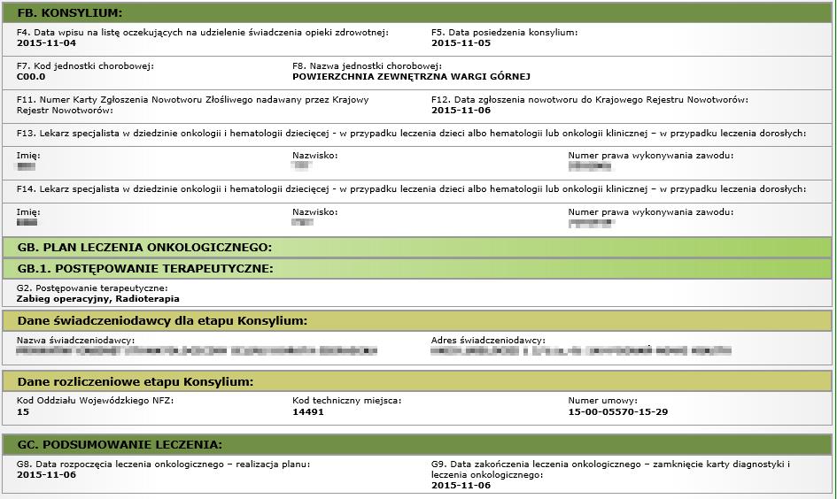 DB. DIAGNOSTYKA POGŁĘBIONA DB.1. INFORMACJA O PIERWSZEJ PORADZIE SPECJALISTYCZNEJ W tej części prezentowane są informacje o pierwszej poradzie specjalistycznej w ramach diagnostyki pogłębionej tj.