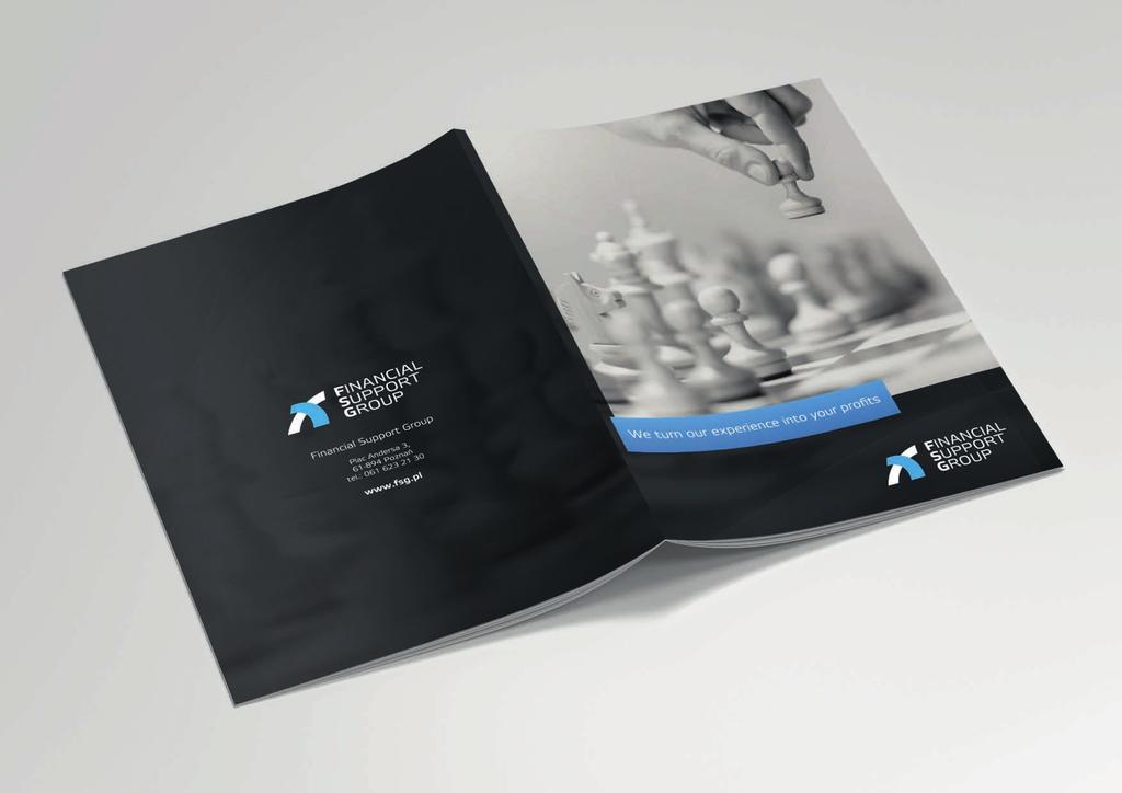 Katalog firmowy Dla firmy FSG, oferującej profesjonalne doradzwo w zakresie