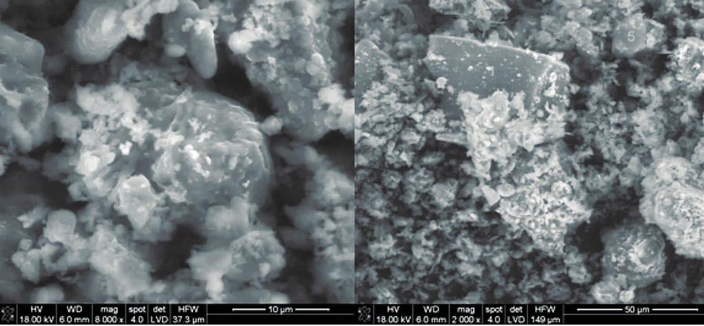 0 C Ryc. 8. Analiza dyfrakcyjna próbek odpadów flotacyjnych wygrzewanych w temperaturze 650, 700, 850 i 90