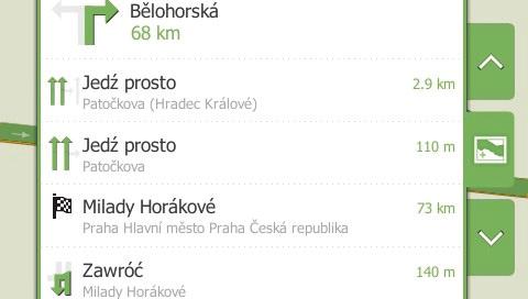 Uwaga: Po ustaleniu pozycji GPS, nie jest konieczne wybieranie punktu odjazdu, jeśli nie będzie konieczna demonstracja trasy w dowolnym miejscu. 3.