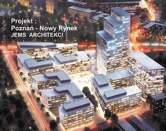 RELACJA Z KONFERENCJI POZNAŃ NOWY RYNEK 3. PROJEKT POZNAŃ NOWY RYNEK, którą zaprezentowali mgr inż. arch. Paweł Majkusiak z biura projektowego JEMS Architekci w Warszawie i mgr inż. arch. Marcin Kościuch z poznańskiego biura projektowego Ultra Architects.