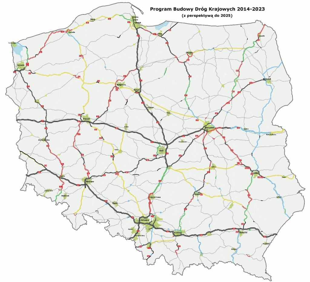3. Program Budowy Dróg Krajowych aktualizacja Zaktualizowany (w lipcu 2017 r.) Program Budowy Dróg Krajowych na lata 2014-2023 (2025 r.