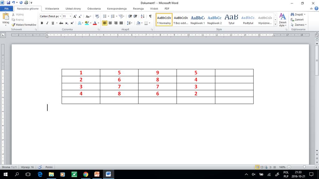 Edytor tekstu MS Word 2010 PL umożliwia wykonywanie działań matematycznych,