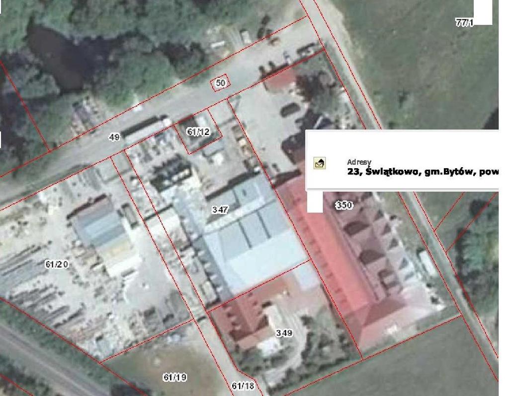 Lokalizacja inwestycji Umiejscowienie instalacji: 1, 2 obszar umiejscowienia instalacji fotowoltaicznej na dachach budynków. 2.2. Charakterystyka budynku Budynki pełnią funkcje przemysłowe, produkcyjno-magazynowe ().
