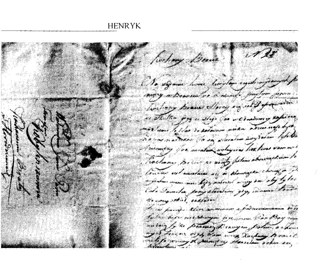 272 HENRYK ZDANOWICZ Il. 1. Fragment listu Kazimierza Kobylińskiego do starszego brata. Tomasza1 Gniazdem rodzinnym w Zalesianach był drewniany dwór z siedmioma pokojami i dwiema kuchniami.