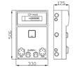 na Kolor zabezpieczenia RS-13 13 modułów Szary RAL 7035 1 4,0 6258-00 Stopień ochrony, napięcie znamionowe N 1x(7x10mm²+2x16mm²) PE 1x(7x10mm²+2x16mm²) Norma: PN-EN 61439-3:2012 Zabezpieczenia: