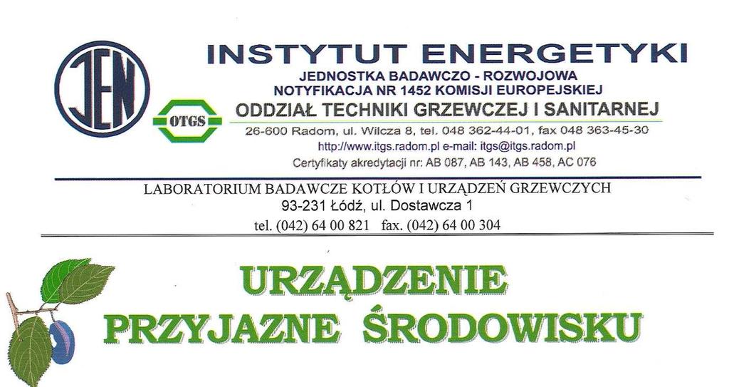 12. Świadectwo bezpieczeństwa ekologicznego