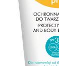 Pojemność: 150 ml (BLOZ: 7061977) Kompleks fotostabilnych filtrów chemicznych UVA/UVB Tetrapeptyd D-pantenol