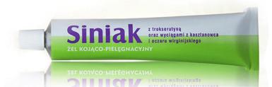 SINIAK ŻEL KOJĄCO-PIELĘGNACYJNY Wskazania: stłuczenia, obrzęki, siniaki.