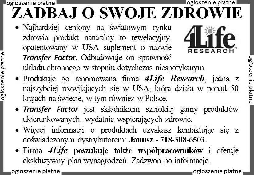 Page 8 SEPTEMBER 11, 2016 ogłoszenie płatne ******* ogłoszenie płatne *******ogłoszenie platne