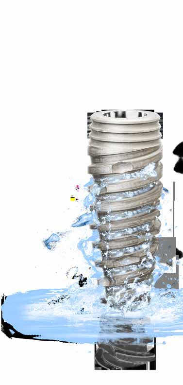 implantacji natychmiastowych; :: Jedna platforma protetyczna do wszystkich średnic implantów; :: Zalecane pozycjonowanie 2mm subkrestalnie; :: Prędkość preparacji łoża: 500-800 obrotów na minutę; ::
