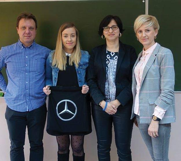 NEWSLETTER WYDANIE 5 LIPIEC 2018 EDUKACJA 13 Z gimnazjalistami o przyszłości Mercedes-Benz Manufacturing Poland promuje również szkolnictwo zawodowe wśród uczniów, którzy stają przed wyborem dalszej