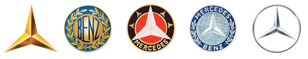 Przedsiębiorstwa miały własne logotypy logo Benza stanowił wieniec laurowy, a symbolem Mercedesa od 1902 r. stała się trójramienna gwiazda (zastrzeżona jako znak towarowy w 1909 r.