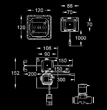 4 GHz Zasięg Bluetooth (10 m) różni się w zależności od użytych materiałów / materiały i ściany między nadajnikiem a odbiornikiem dla urządzeń Apple** i Android monitorowanie aplikacja monitoruje 10