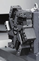 manualny uchwyt tokarski 3 szczękowy głowica rewolwerowa 6 pozycyjna komplet szczęk miękkich  szkolenie operatorów, oprogramowanie CAD/CAM. Zobacz film na Wyposażenie opcjonalne str.