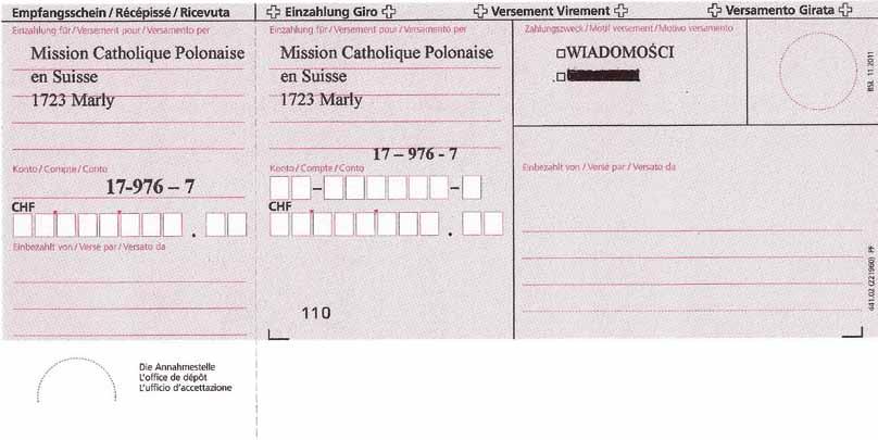 Wiadomości blankiet pocztowy na wsparcie Wiadomości Krzysztof Jabłoński tel. 079.798.28.