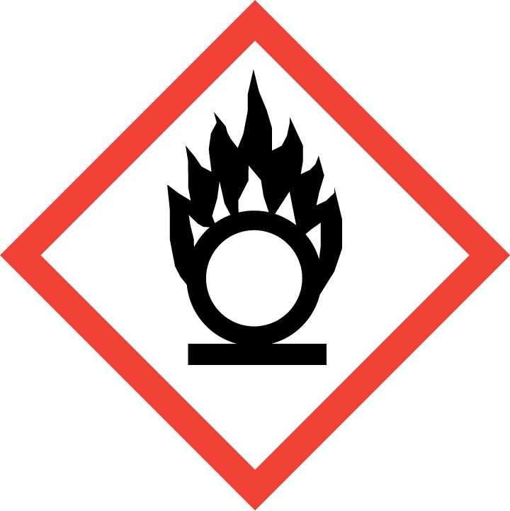 materiału klasy 30, gazowego, zapalnego, zagrażającego środowisku. Umieszczony na opakowaniu piktogram oznacza produkt, który posiada właściwości Zadanie 4. utleniające wybuchowe.