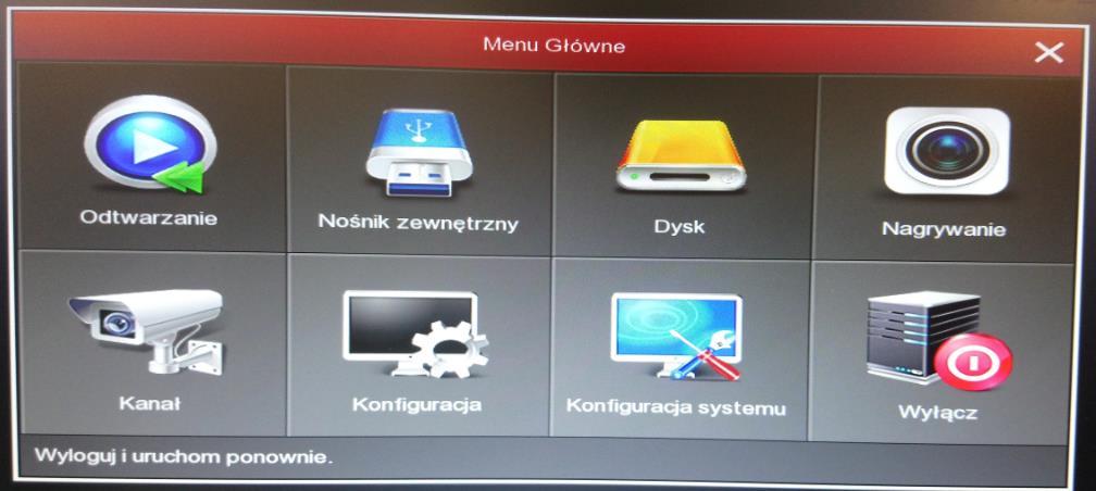 dysk [DODAJ KAMERĘ]- dodawanie i zarządzanie kamerami [ODTWARZANIE]- odtwarzanie historii nagrań z dysku [USTAWIENIA PTZ]-