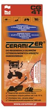 Ceramizer do silników czterosuwowych sprzętu ogrodowego Testy/badania: Nie zawiera teflonu ani molibdenu.