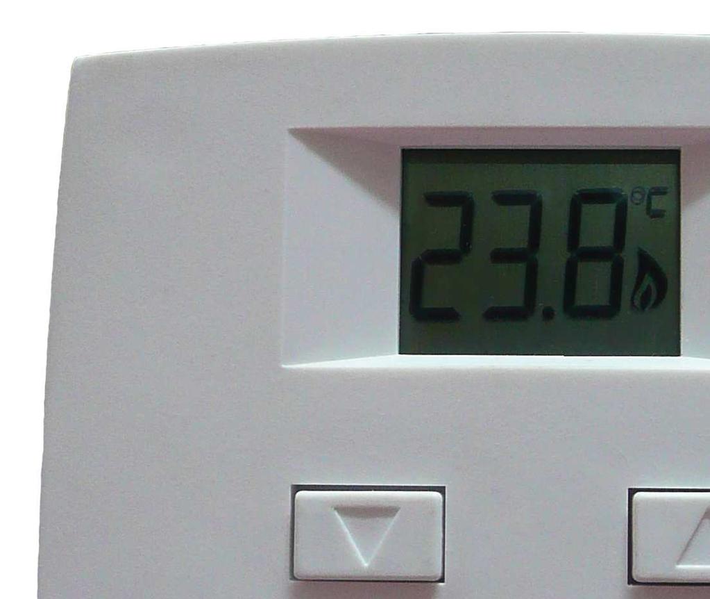 POLSKI ZASADA DZIAŁANIA Termostat dokonuje pomiaru temperatury.