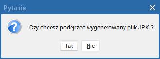 Po wygenerowaniu pliku JPK można podejrzeć wygenerowany plik w postaci drzewa XML.