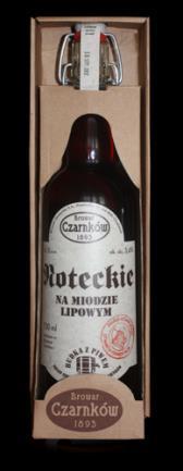 NOTECKIE KORZENNE 0,75L Trunek inspirowany recepturami Marcina z Urzędowa pochodzącymi z XVI wieku. To w istocie piwo ciemne, z autorskim zestawem przypraw.