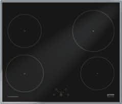 mocy funkcja quicktart funkcja retart Timer z funkcją wyłącz. dla każdego pola dwustopniowy wskaź. zalegania ciepła zabezp. przed uruchom. przez dzieci elektron.