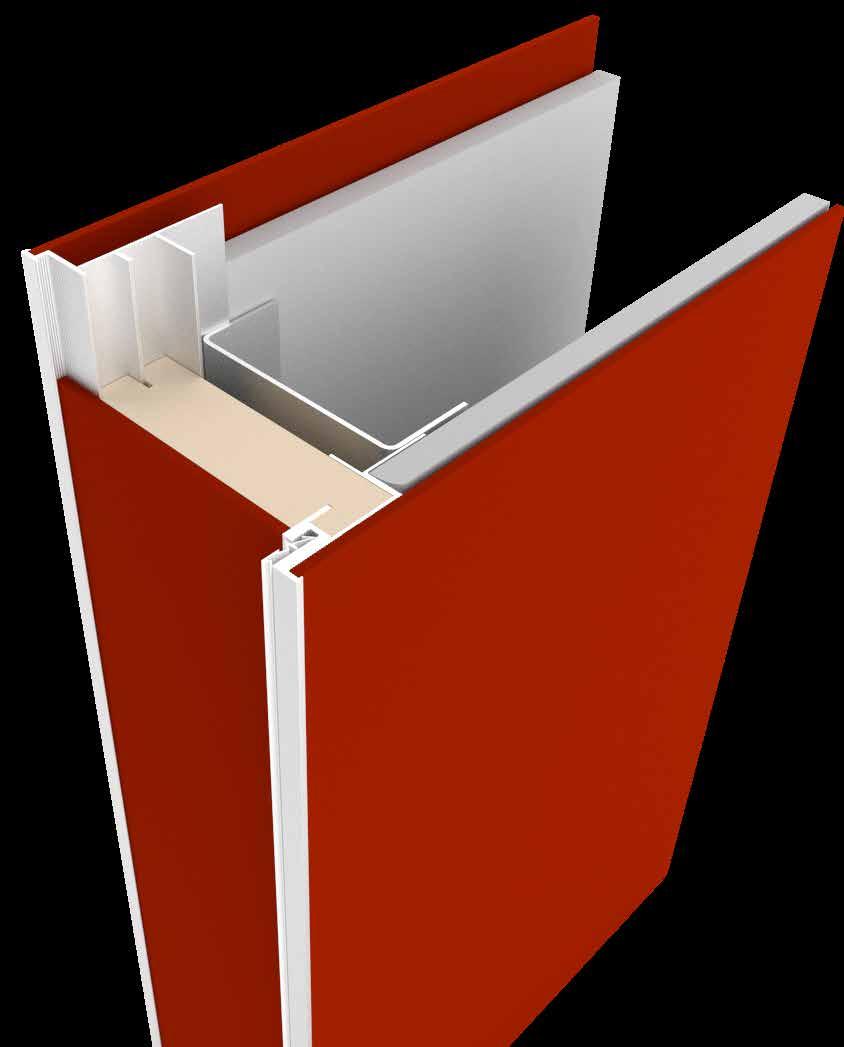Allows for mounting any finish to a thickness of 4 mm on both sides of the wall as well as on the stands surface.
