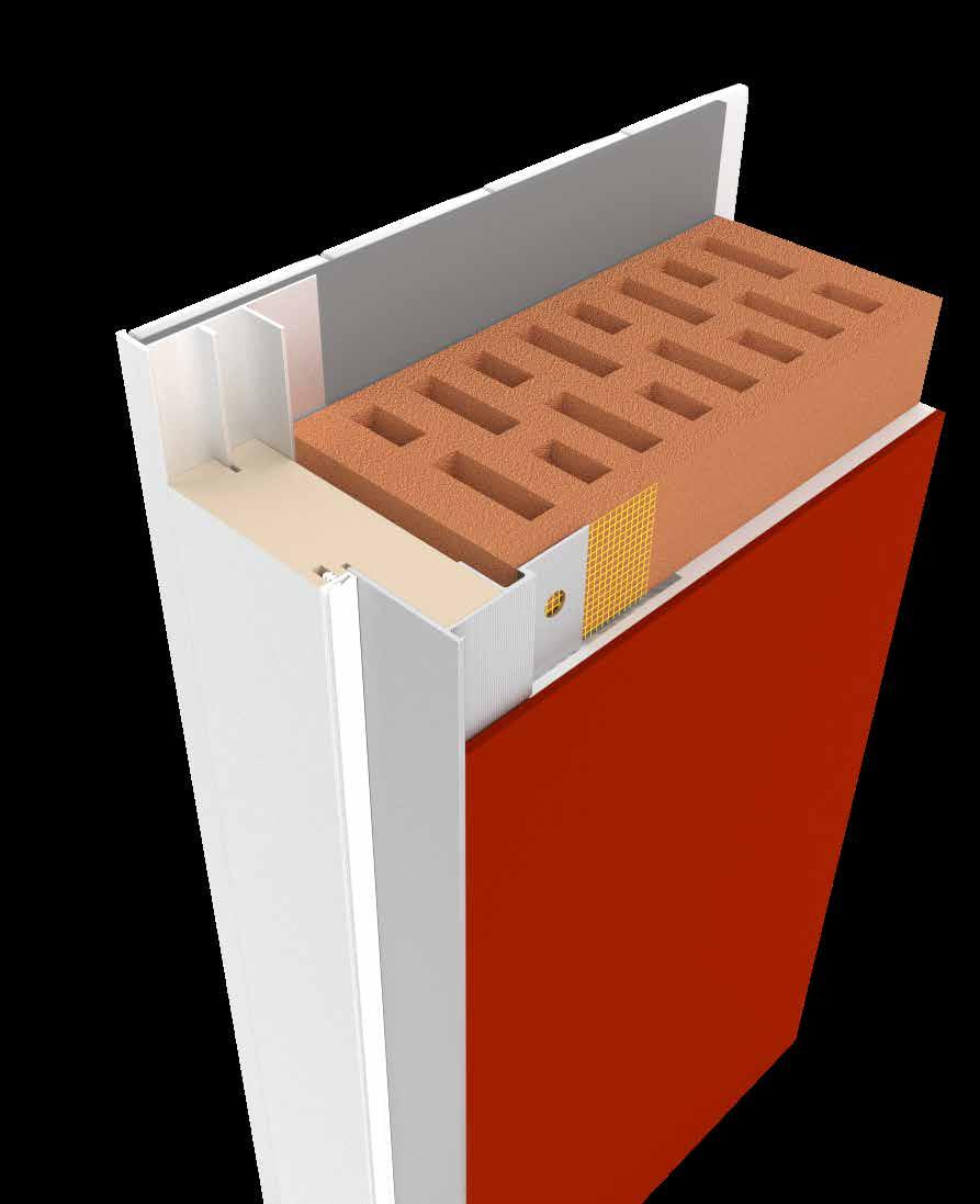 3 Dobierz grubość ościeżnicy (G) Adjust the thickness of the frame (G) system: DMS/DMK system: DMS/DMK VERTE Montaż w ścianie murowanej Installation in masonry wall Pozwala na zamontowanie dowolnego