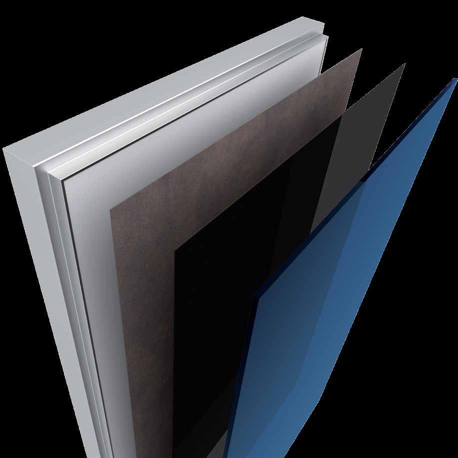 skrzydło door leaf aluminiowa rama skrzydła drzwi zamek magnetyczny aluminum frame of the door magnetic lock jedne drzwi tysiące rozwiązań one door thousands solutions 6 Skrzydło drzwiowe Entra, to