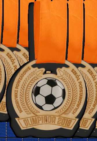 Medal dwuwarstwowy z ażurowej sklejki