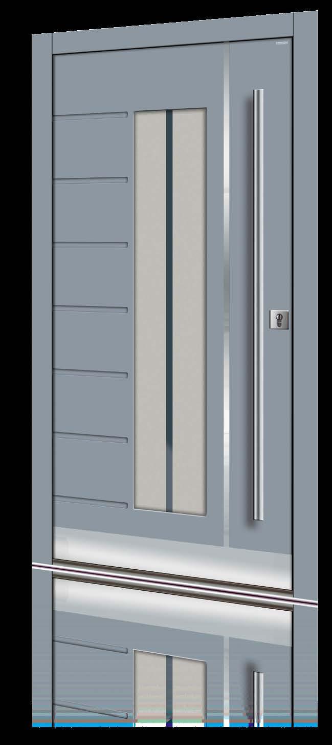Wykończenie INOX w polerze jednostronne (od zewnątrz) - Uchwyt