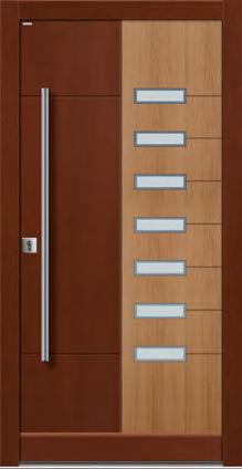 Kolor JASNY DĄB + wstawka MERANTI  okrągły INOX 120 cm
